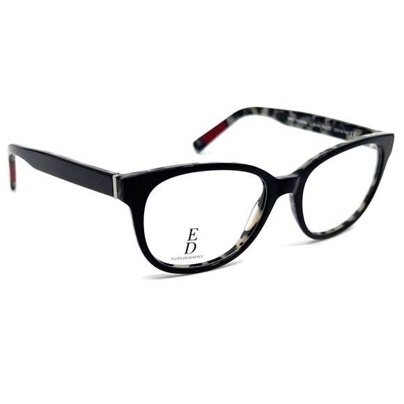 NEW!!! ELLEN DEGENERES Eyeglasses O-04 BLKTT Authentic - Picture 4 of 11